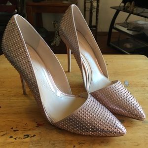 Vince Camuto Imagine Rose Gold Studded Stilettos